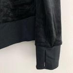 C9 Champion New Velour Quarter Zip Pullover Velvet Sweatshirt Black Photo 8