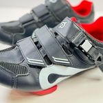 Peloton Unisex Cycling Shoes Black Red With Cleats Size 38 Photo 4