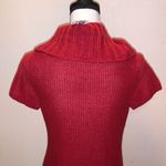 Pink Rose NWT  red cowl neck cable knit short sleeve sweater dress Photo 4