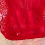 Rampage Y2k Corset Bustier Coquette Rosebud Red Mesh Top Medium Photo 4