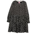 Kate Spade  New York Women's Ruffle Tiered Polka Dot Dress Long Sleeve Retro‎ L Photo 0