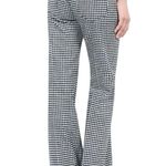 The Kooples Check-Pattern Wool-Blend Trousers FR Size 36/US 4 NWT Black/White Photo 2