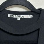 Pam & Gela  Black Cutout V Neck Mini Dress - Size P (XS) Photo 3