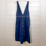 Urban Outfitters Danny Plunging Button Down Denim Overall Dress, EUC, Size XL Photo 4