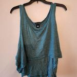 Wet Seal  oversized green and white tank top size womens large Photo 0
