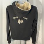 Old Time Hockey Chicago Blackhawks  Full Zip‎ Sweatshirt Jacket Women's M Black Photo 5