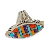 Sterling Silver Vintage Philippines  Turquoise Inlay Ring Women’s Sz 6 Photo 1