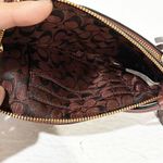 Coach Brown Leather MADISON DOUBLE ZIP WRISTLET Wallet Photo 3