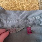 SO Army Olive Green Lace Up Criss Cross Pocket Long Sleeve Top Shirt Junior’s Small Photo 4