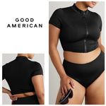 Good American New. scuba black surf top. XL. Retails $89 Photo 1