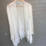 Tempo Paris NWT  100% Silk Ruffle Cardigan Made in Italy S Photo 3