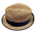 Metier Hormuz Travel Panama Hat in Blue, Size L​​​ Brown Photo 2