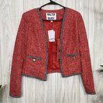 Walter Baker *FLAWED* NEW Katie Jacket in Starlight Knit Red size XS NWT Photo 2