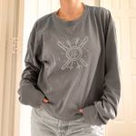 Life is Good  Blue Ski Long Sleeve Tee Shirt Photo 0