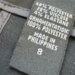 Victoria's Secret Vintage  Black HighRise Gingham Detailed Cinch Pencil Skirt sz 8 Photo 4