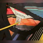 Athleta Havana Spaghetti Strap Rainbow Striped Elastic Waist Maxi Dress Size S Photo 1