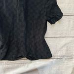 Tamotsu dark blue patterned short sleeve blazer top size small Size M Photo 11