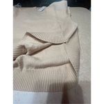 Merokeety  Women's Long Sleeve Crew Neck sweater Knit  Beige Sz M NWT Photo 8