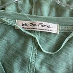 Free People  We The Free On My Mind V Neck Shirt In Cool Moss XS Oversized Cozy Photo 3