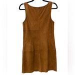 ATM Anthony Thomas Melillo 100% Leather Suede Dress in Cognac Size 4 Tan Photo 3