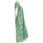 Shandar Nightgown Nursing‎ Breastfeeding Maxi Green Floral Sleepwear Pajamas Pjs Size M Photo 15