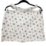 We Wore What Blue Floral Cut Out Denim Mini Skirt NWT Size Medium Photo 0