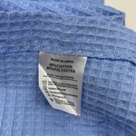 Chakr Linen Women Medium Blue‎ Waffle Wrap Skirt Loungewear Cottagecore Blue Photo 4