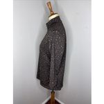J. McLaughlin  1/4 Zip Animal Print Catalina Cloth Pullover Sweater Large L Photo 1
