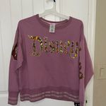 Disney Pink Disneyland Hologram Logo Cropped Sweater Photo 0