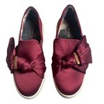 Ted Baker London Maroon Floral Bow Satin Slip Photo 0