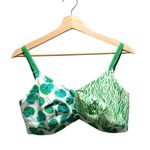 Diane Von Furstenberg DVF For Target Geranium Leaf & Sea Twig Bralette Green Size XXL Boho Coastal Photo 1