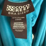 Coco reef Impulse Rollover Solid Teal Cove Blue Bikini Swimsuit Bottoms Size L Photo 11