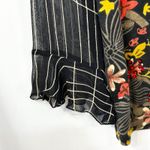 Jane Ashley XL Top Boho Floral Beaded Sheer Long Sleeve Grunge Y2K Hippie 1220 Photo 8