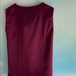 Halogen  Rich Burgundy Sleeveless Blouse Photo 2