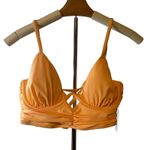 Shade & Shore Women's Peach Keyhole Underwire Bikini Top - Size 36C - NWT Photo 9