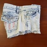 Almost Famous  junior size jean shorts are size 1. Photo 5