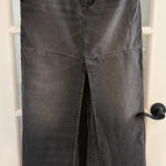 Reformation Black Denim Maxi Skirt Photo 0
