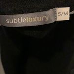 NWOT Subtle Luxury cashmere sweater mini dress s/m Black Size M Photo 4