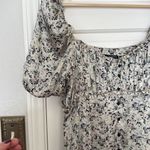 ZARA  puff sleeve satin floral midi dress Photo 8
