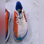 Hoka One Carbon X 3 White/Orange Running Sneakers Women 10.5 D or Men 9 D White Photo 7