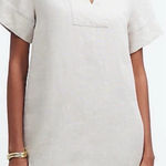 Madewell Linen Dress V-Neck Photo 0