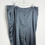 City Chic NWT Rylie Wide Leg Pant In Steel Blue Size XL/22 Lined Satin Feel Photo 6