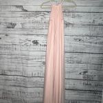 David's Bridal Soft Mesh Halter Bridesmaid Dress Petal Pink 2 Photo 1