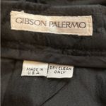 Gibson‎ Palermo Skirt Women X Small Black Brocade Floral Zip Pencil Vintage 80's Size XS Photo 2