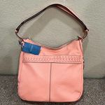 Cole Haan NWT Coral Genuine Leather Lacey Shoulder Crossbody Handbag Boho Casual Photo 0