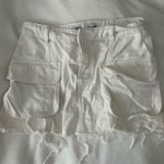 ZARA  Denim Skirt Mini White Photo 0
