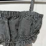 Honey Punch plaid gingham bandeau crop top Size Small Photo 2