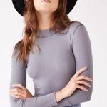 Free People Rickie Long Sleeve Top in Grey Haze Size XS Grunge Layering Thermal Photo 0