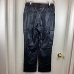 Cara Santana x Apt.9 New Black Vegan Leather High Rise Cargo Pants A149 Size 10 Photo 10