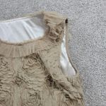 Bloomsbury Shift Dress Womens M Cream Tulle Rosette Floral Cocktail Party Lined Size M Photo 8